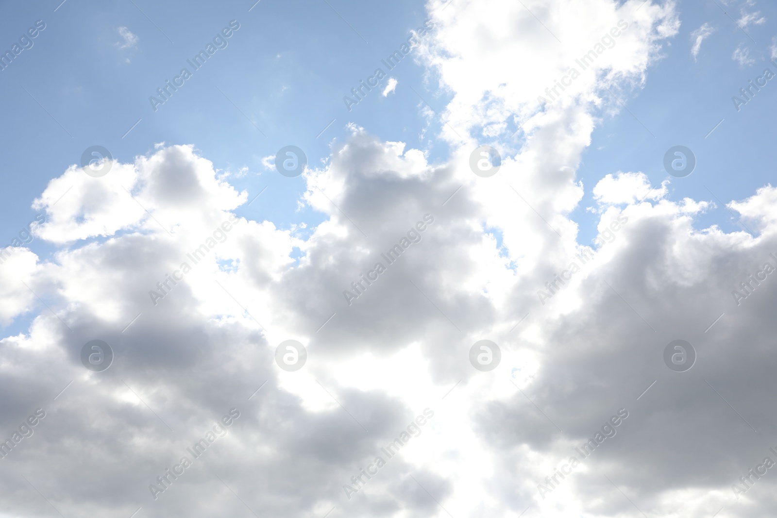 Photo of Picturesque view of blue sky with fluffy clouds