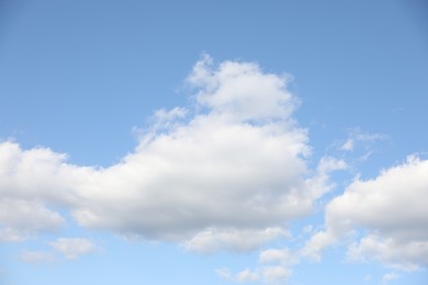 Photo of Picturesque view of blue sky with fluffy clouds