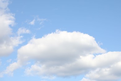 Photo of Picturesque view of blue sky with fluffy clouds