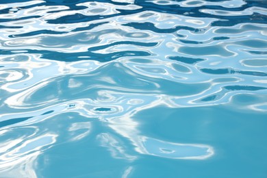 Photo of Swimming pool with clear water as background, closeup