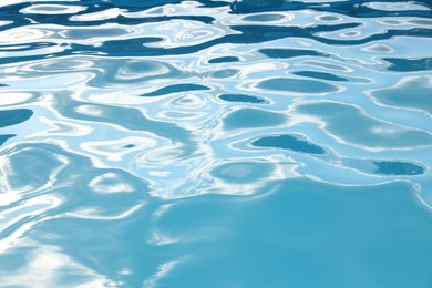 Photo of Swimming pool with clear water as background, closeup