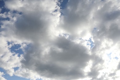 Photo of Picturesque view of blue sky with fluffy clouds