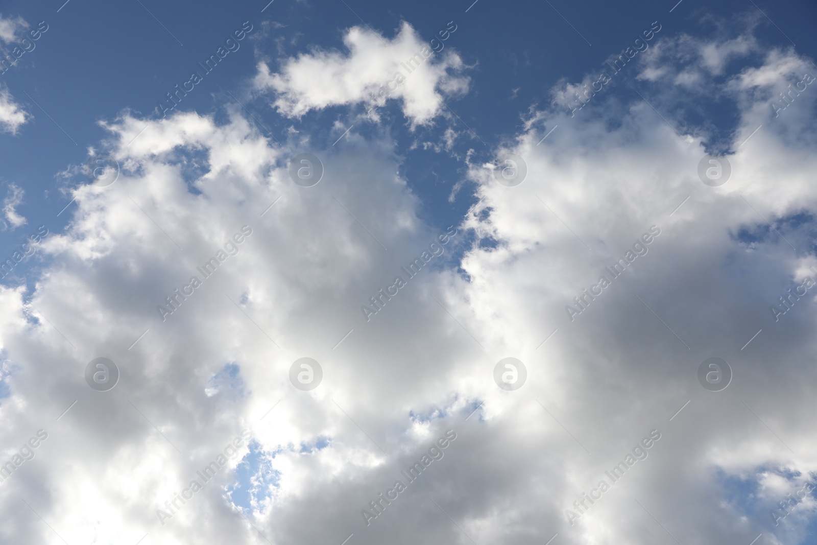 Photo of Picturesque view of blue sky with fluffy clouds