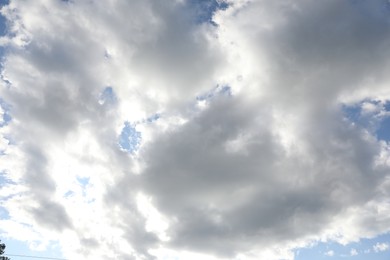 Photo of Picturesque view of blue sky with fluffy clouds