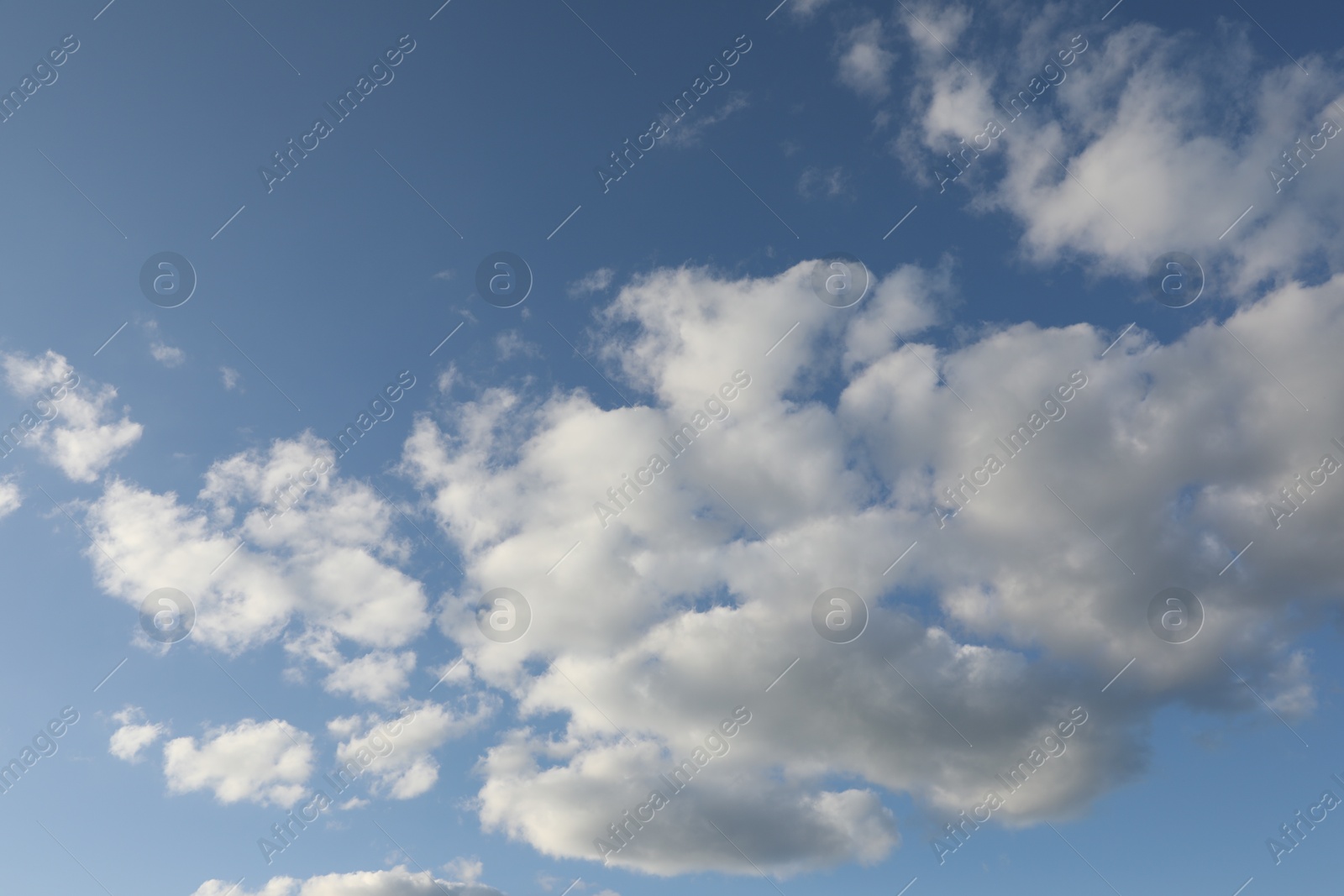 Photo of Picturesque view of blue sky with fluffy clouds