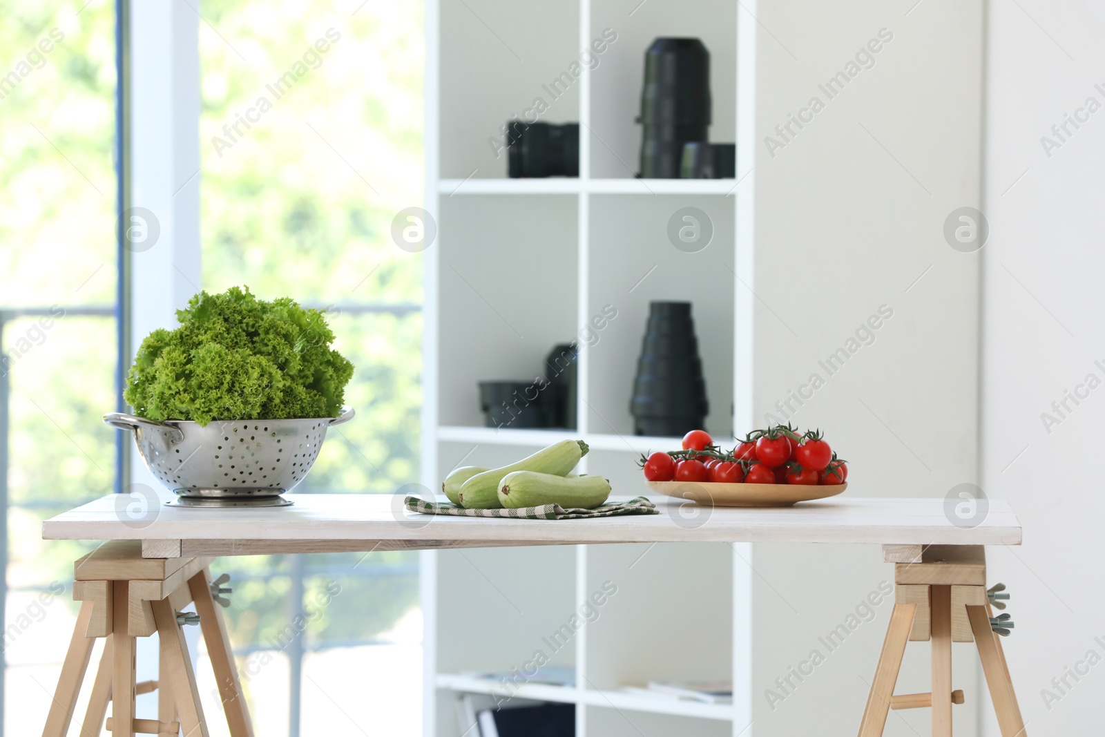 Photo of Shooting food in photo studio with professional equipment