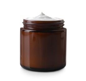 Jar of facial cream isolated on white