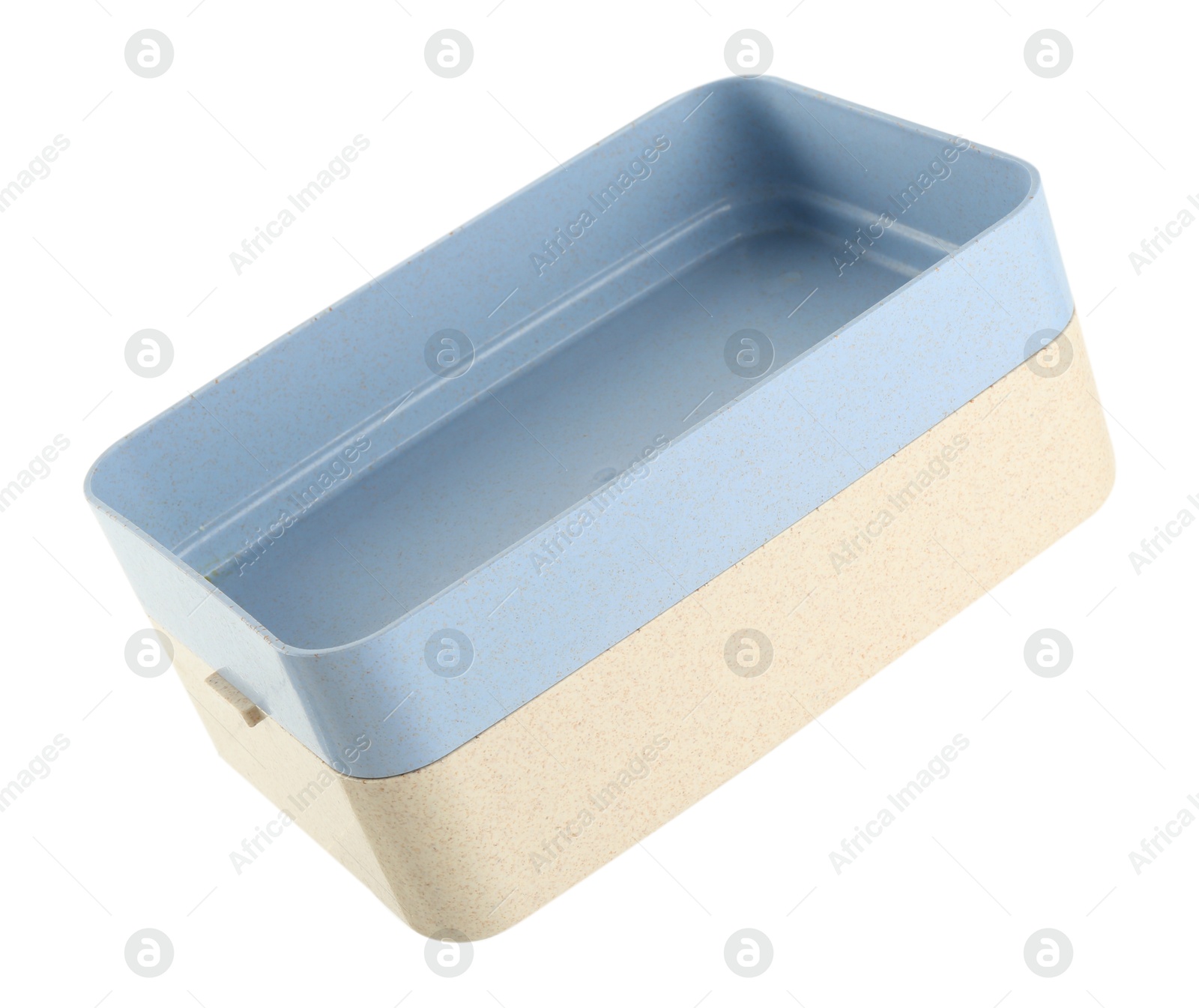 Photo of Empty plastic lunch box isolated on white