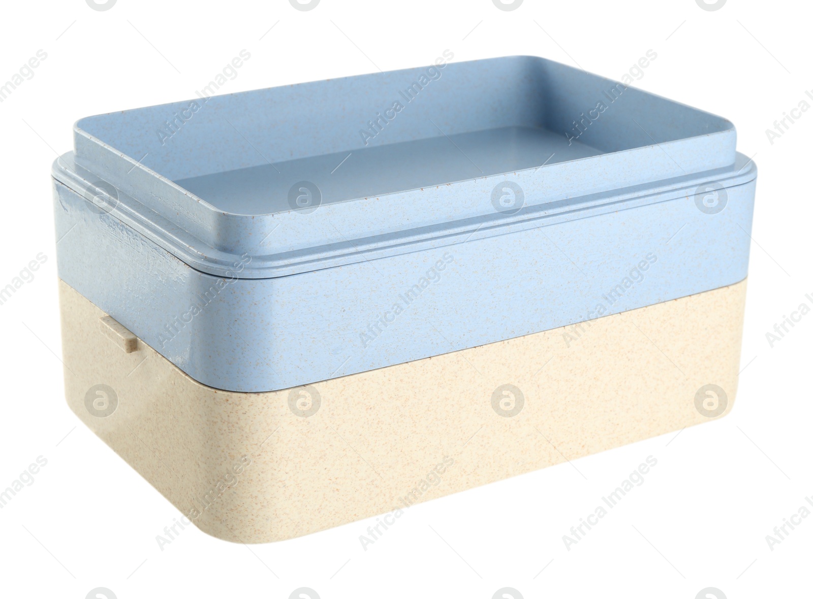 Photo of Empty plastic lunch box isolated on white