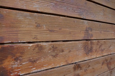 Photo of Texture of wooden surface as background, closeup