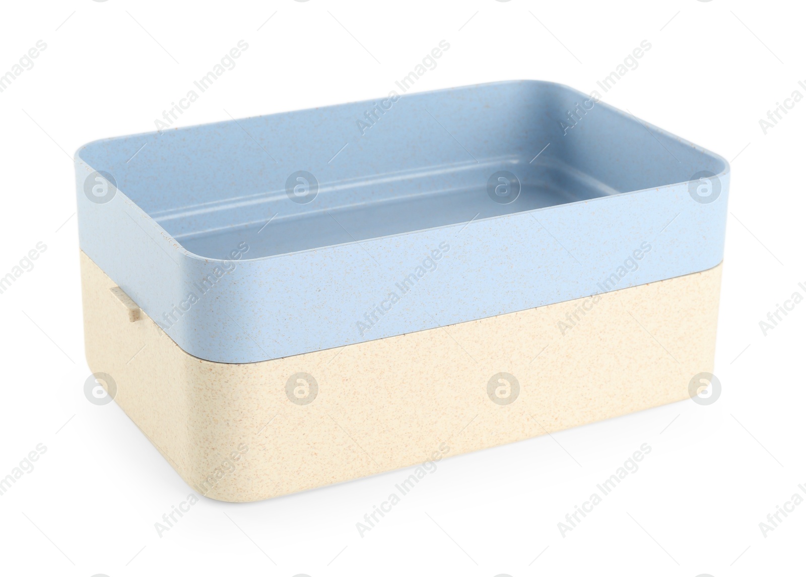 Photo of Empty plastic lunch box isolated on white