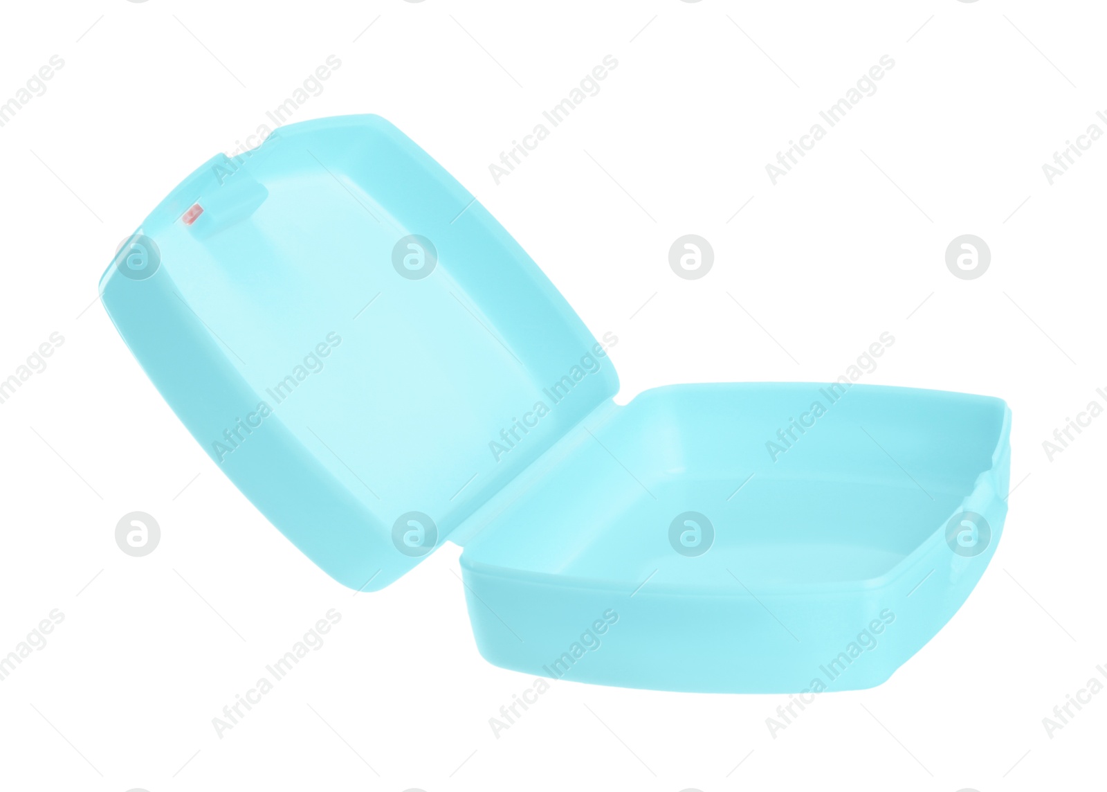 Photo of Empty plastic lunch box isolated on white