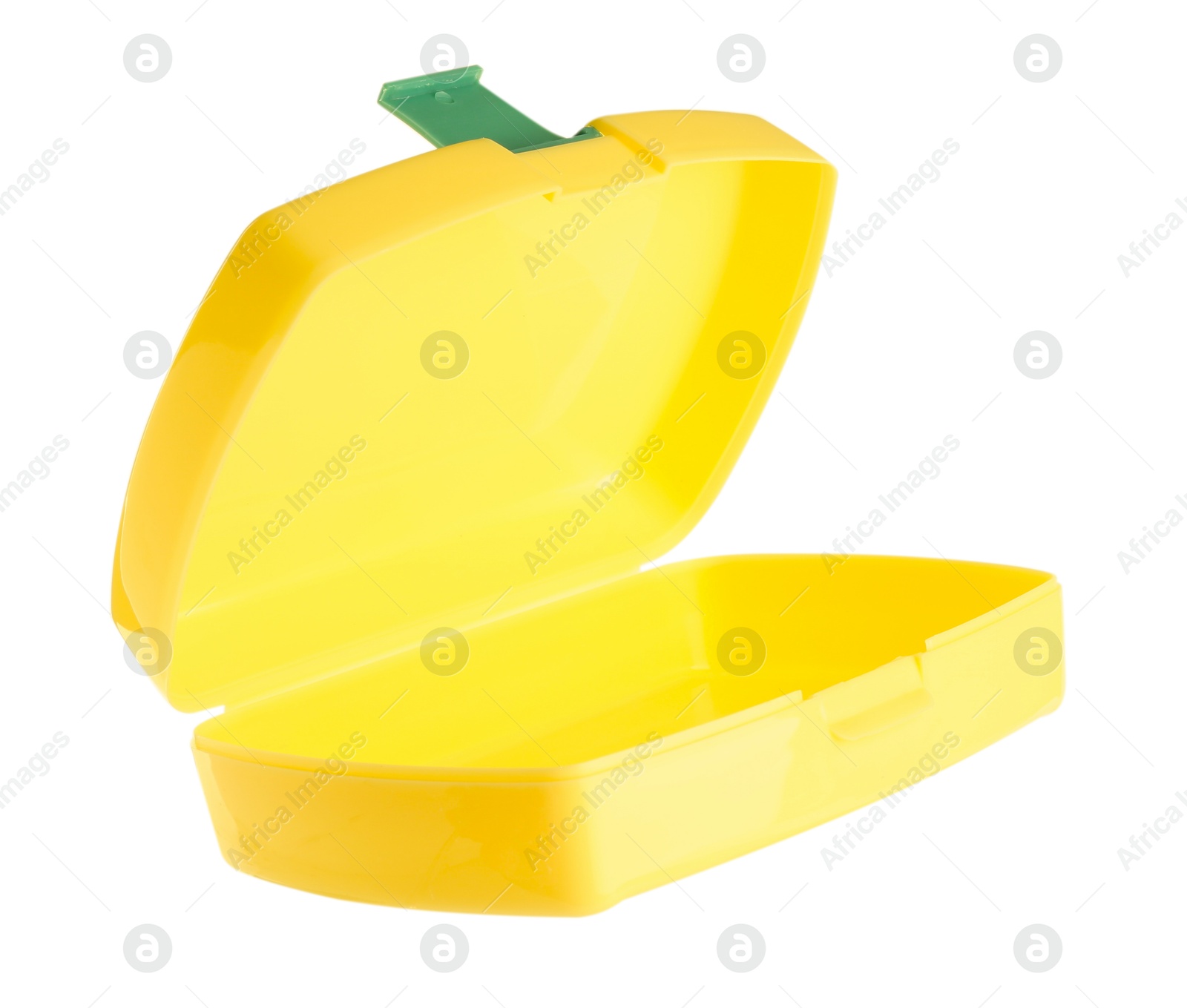 Photo of Empty plastic lunch box isolated on white