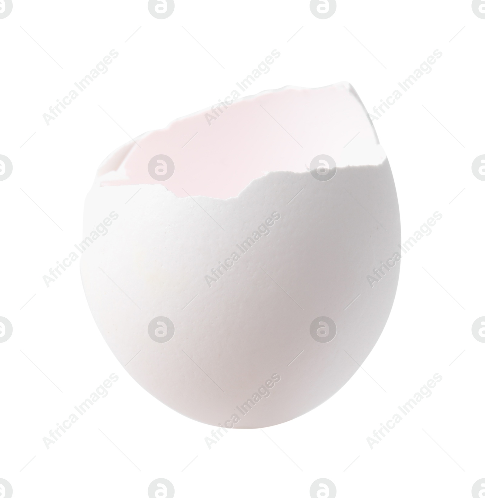 Photo of Piece of broken eggshell isolated on white