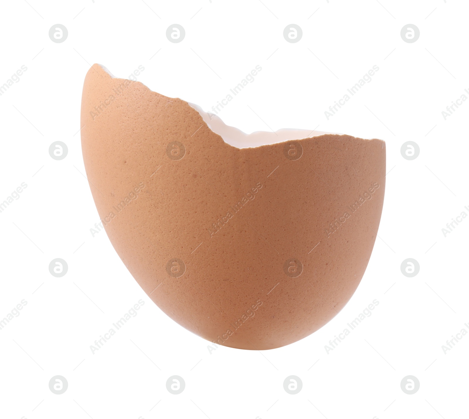 Photo of Piece of broken eggshell isolated on white