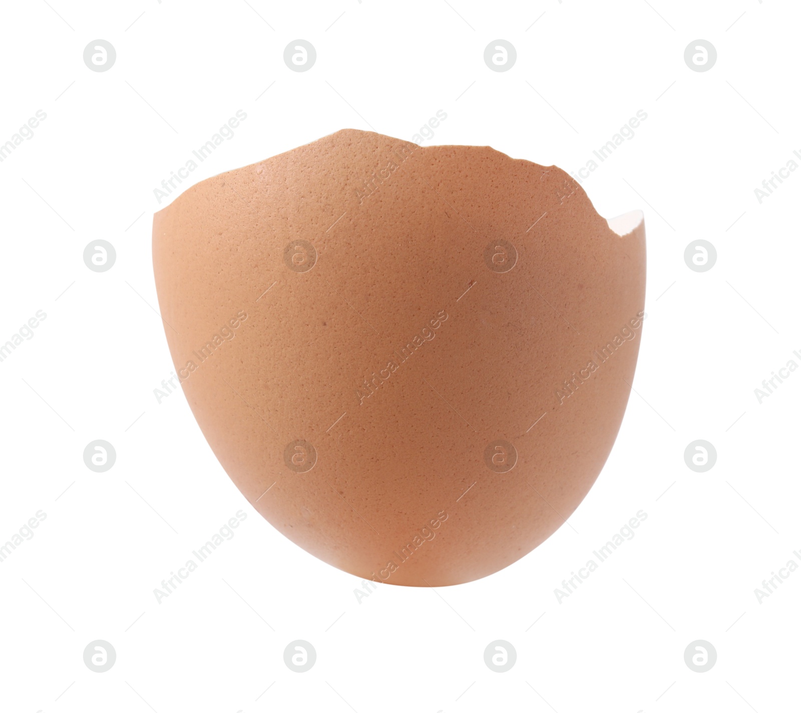 Photo of Piece of broken eggshell isolated on white