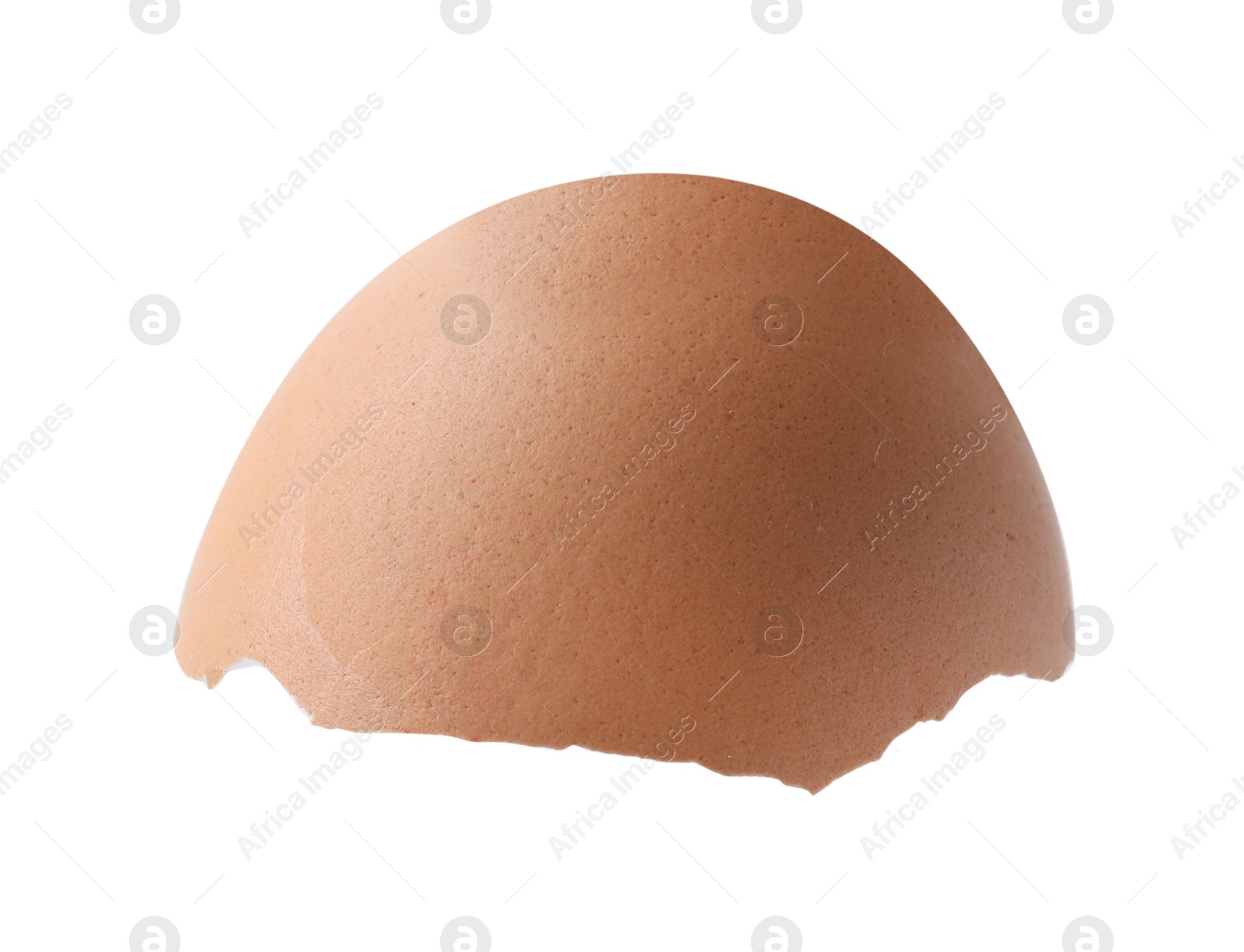 Photo of Piece of broken eggshell isolated on white