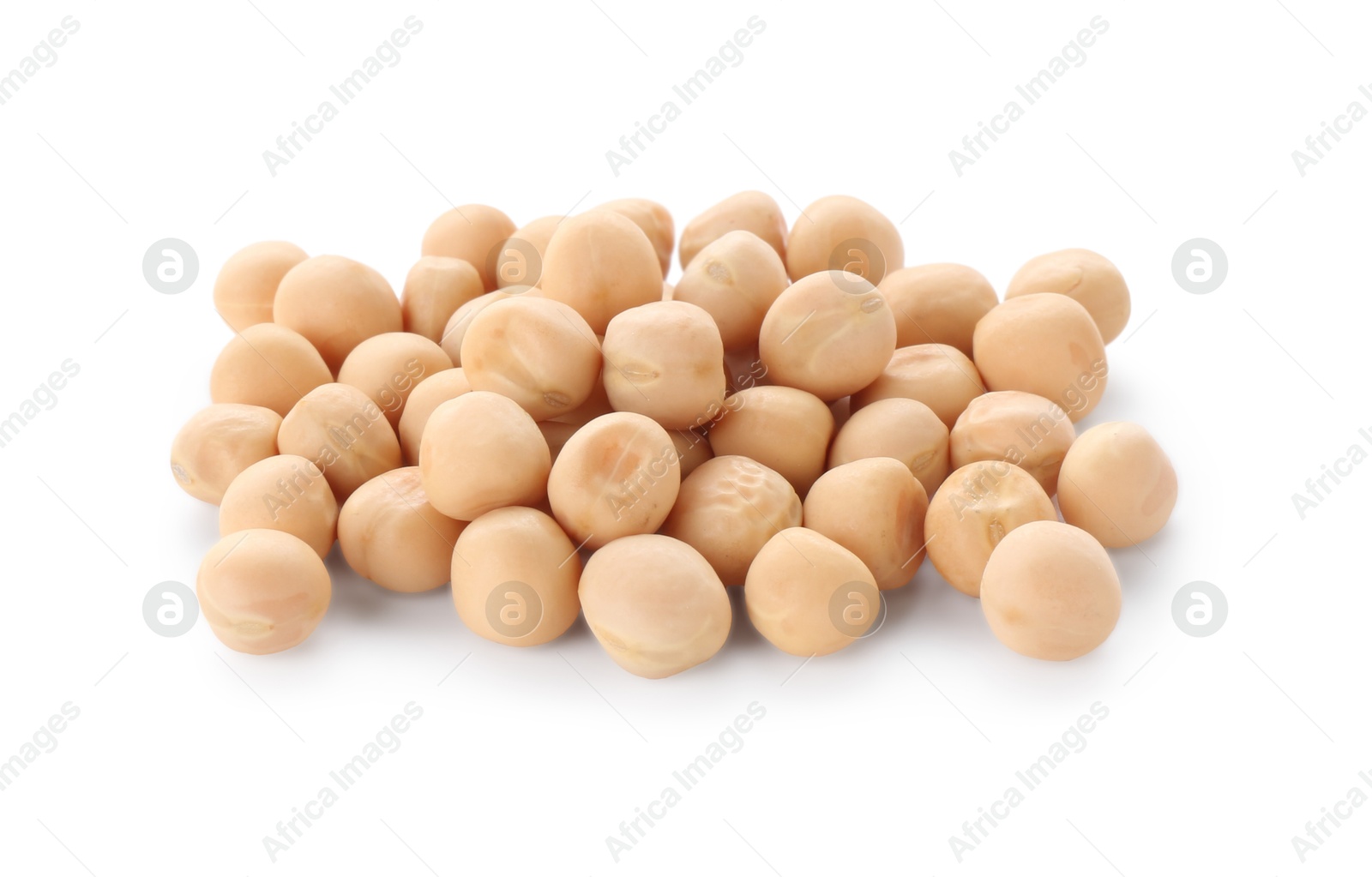 Photo of Pile of dried peas isolated on white