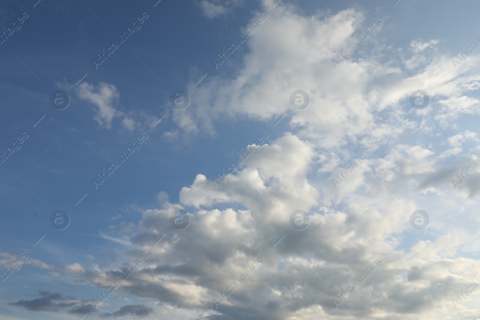 Photo of Beautiful view of blue sky with fluffy clouds