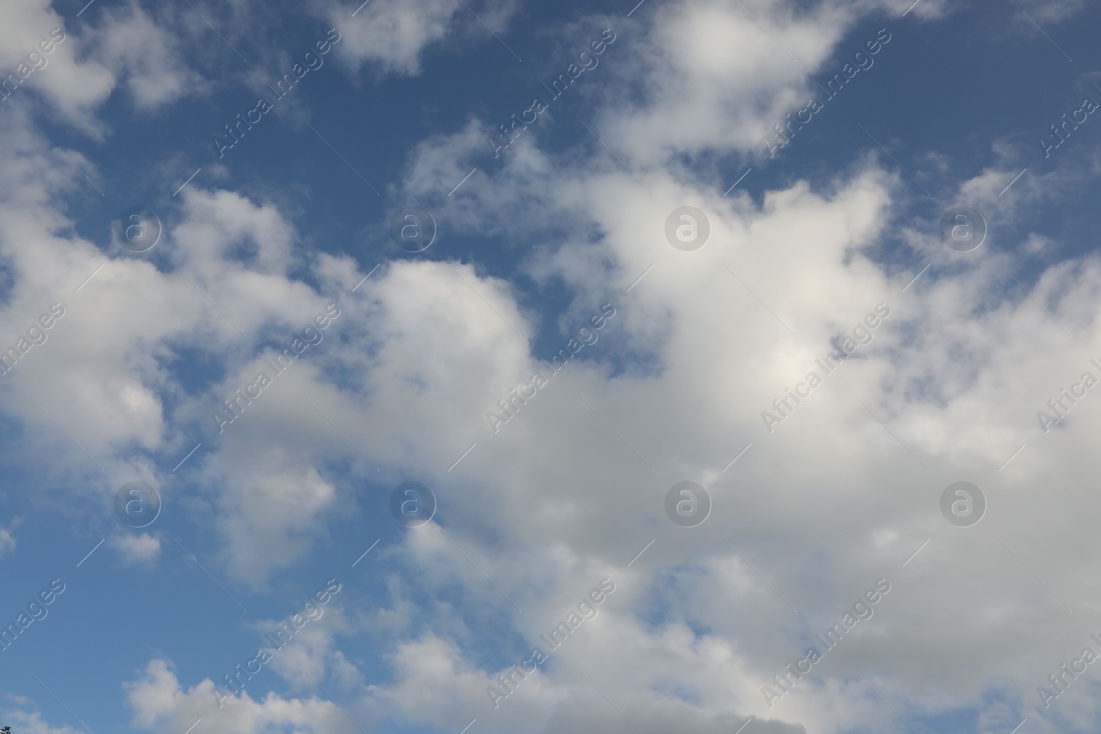 Photo of Beautiful view of blue sky with fluffy clouds