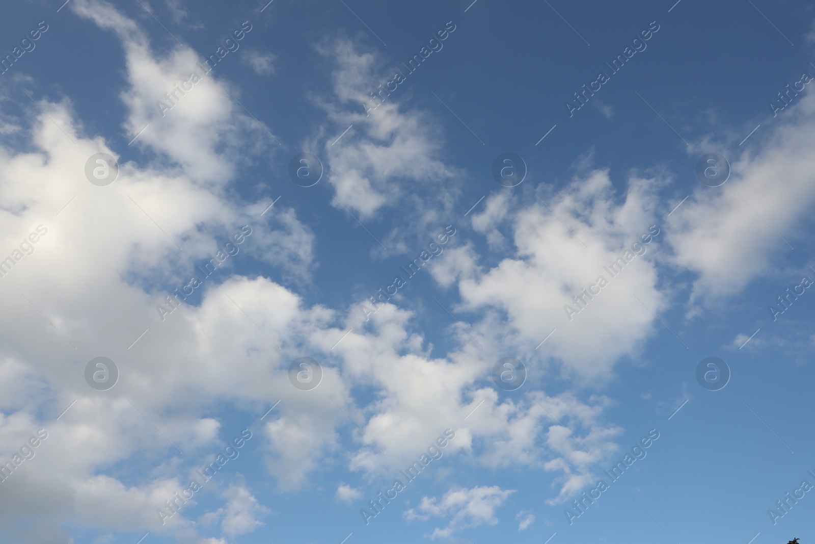 Photo of Beautiful view of blue sky with fluffy clouds