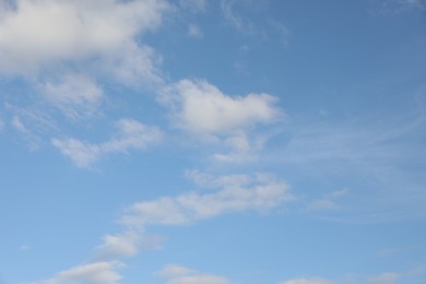 Photo of Beautiful view of blue sky with fluffy clouds