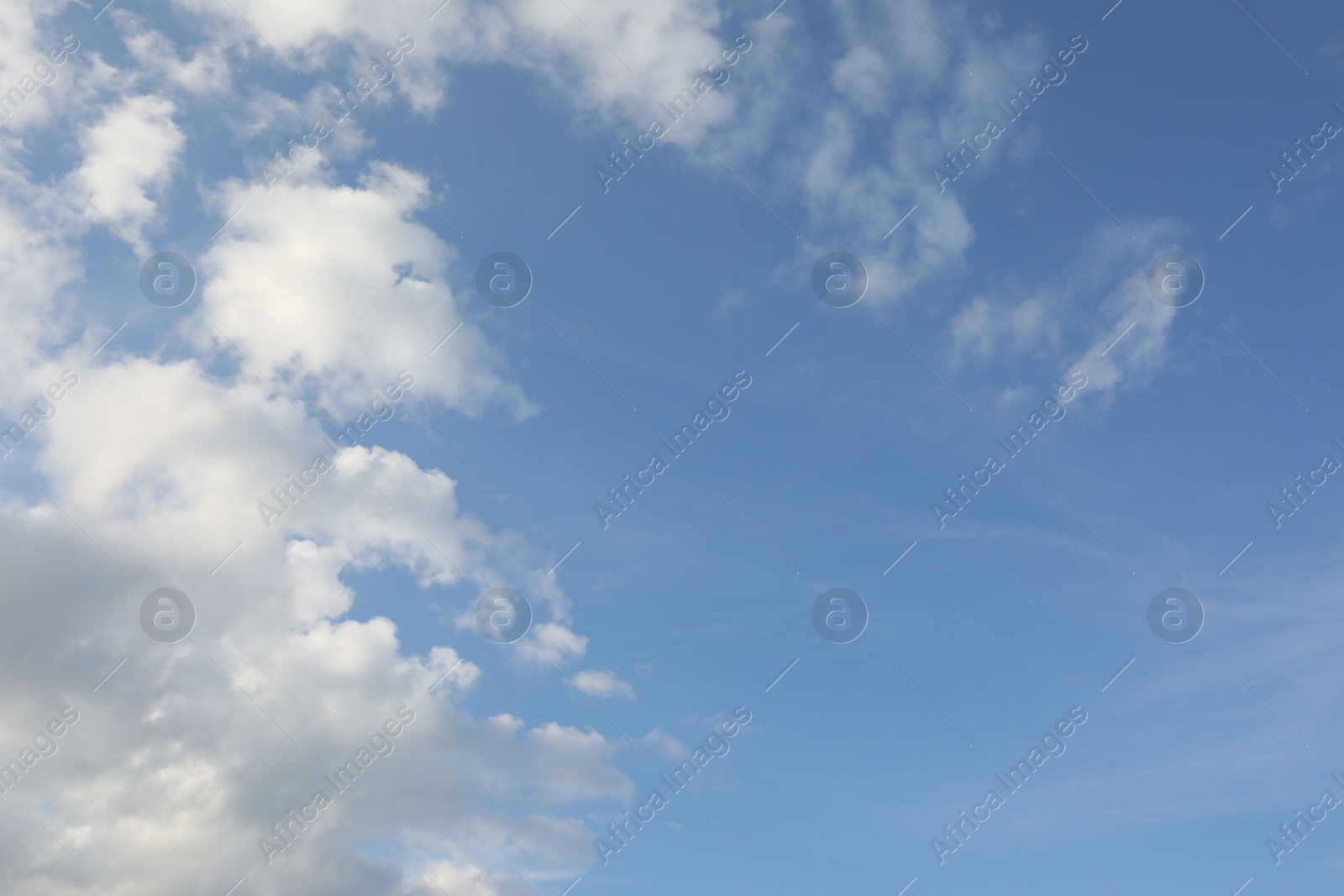 Photo of Beautiful view of blue sky with fluffy clouds