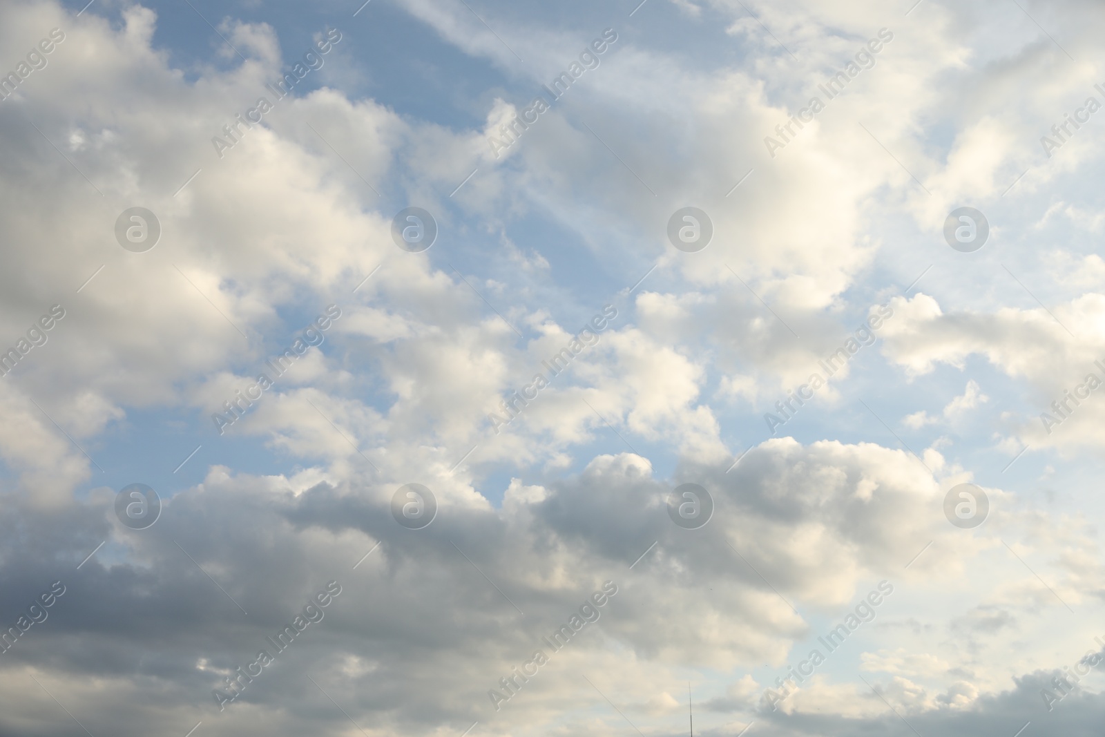 Photo of Beautiful view of blue sky with fluffy clouds