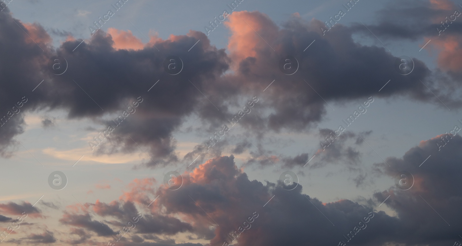 Photo of Beautiful view of blue sky with fluffy clouds