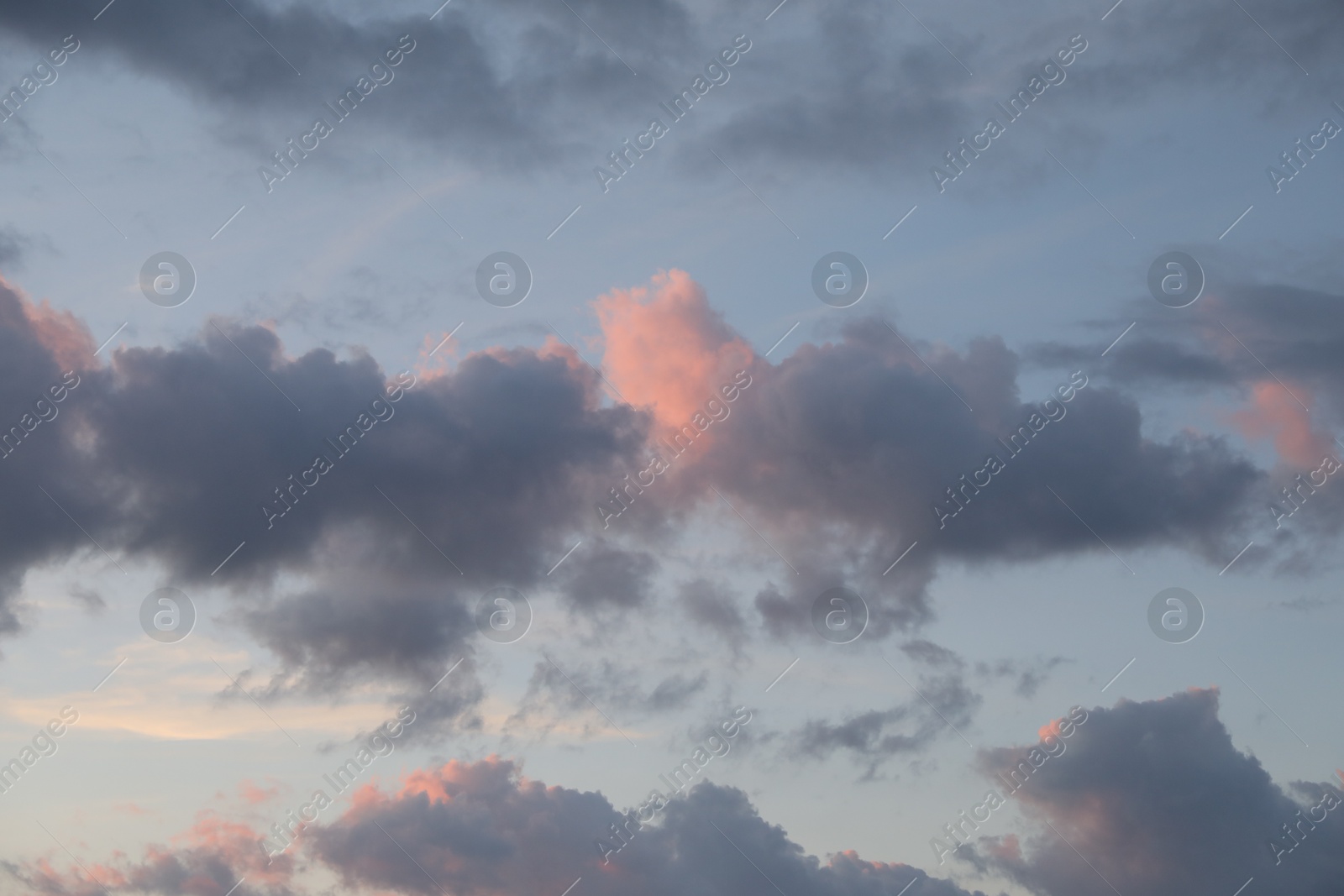 Photo of Beautiful view of blue sky with fluffy clouds