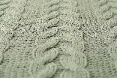 Texture of color knitted fabric as background, closeup