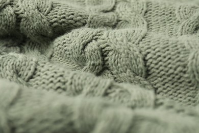 Texture of color knitted fabric as background, closeup