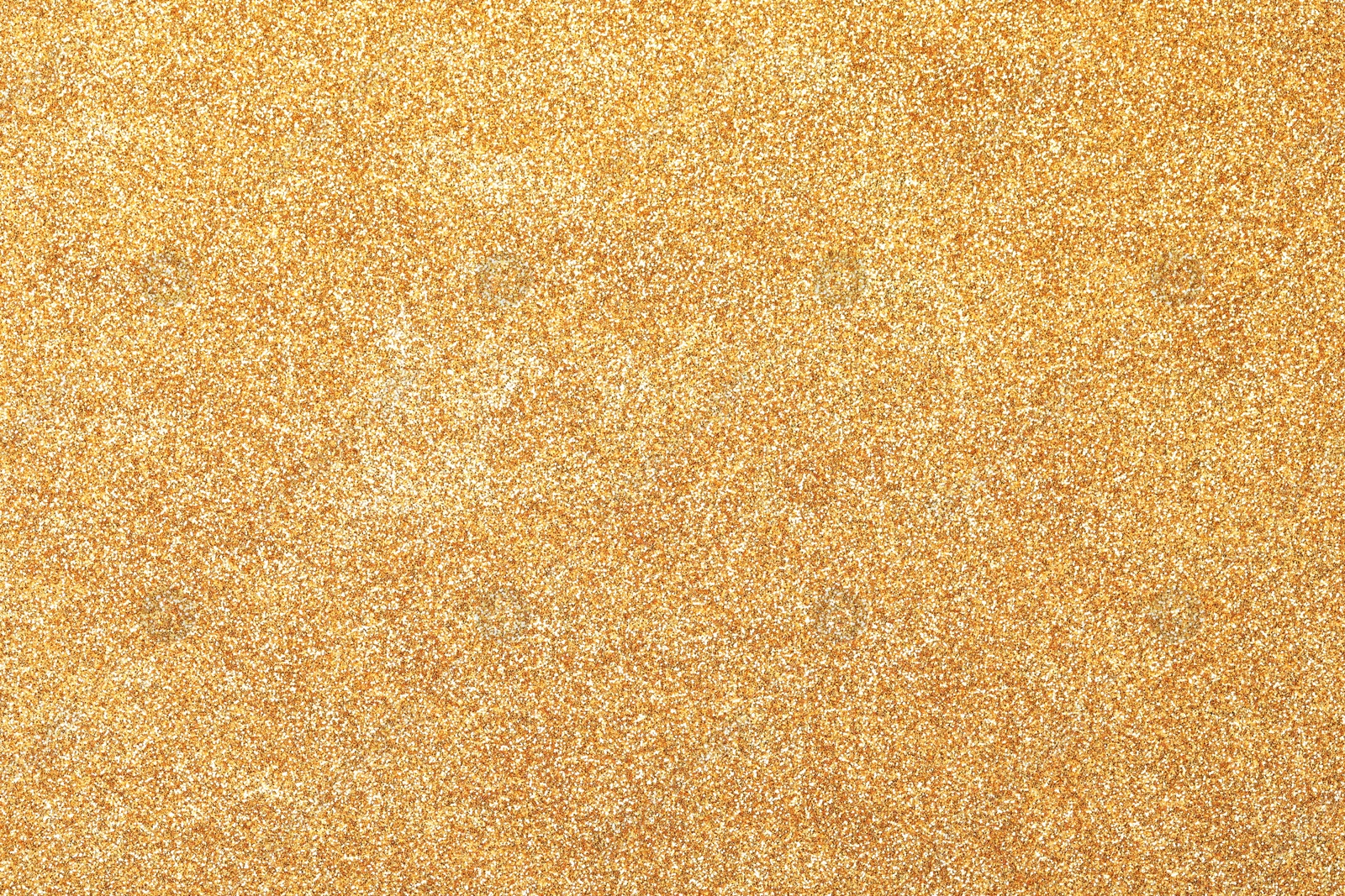 Photo of Beautiful shiny golden glitter as background, top view