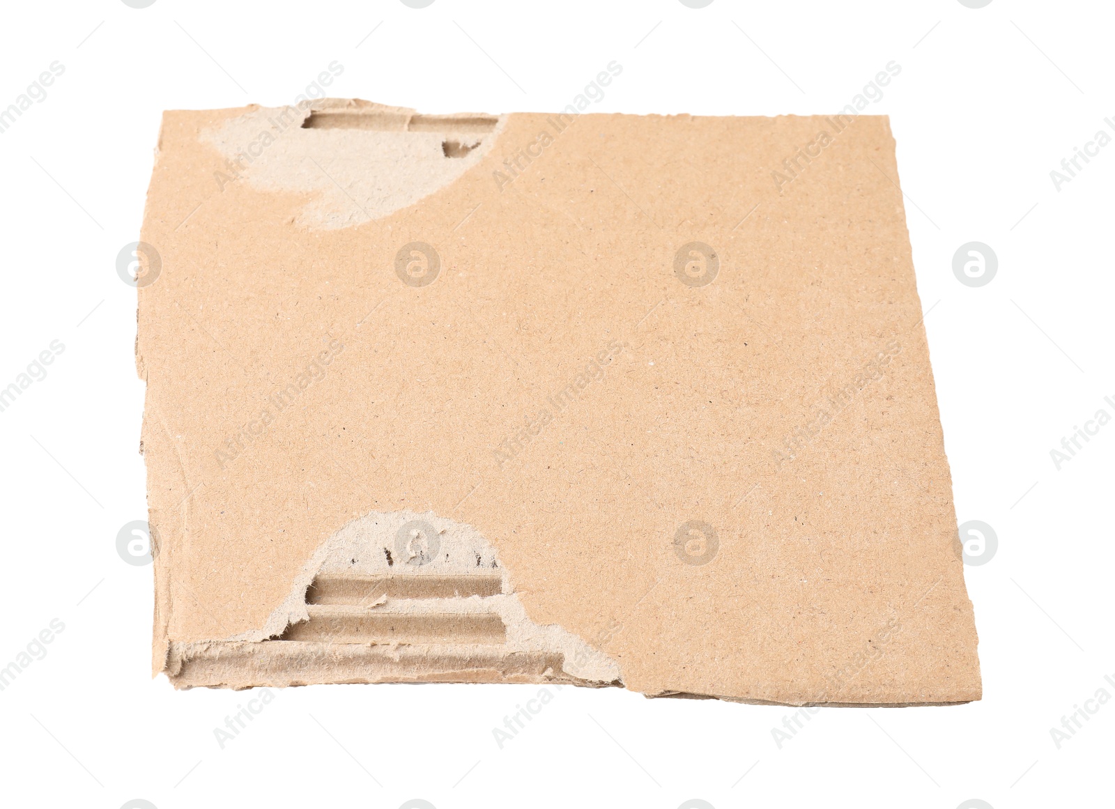 Photo of One carton paper sheet isolated on white