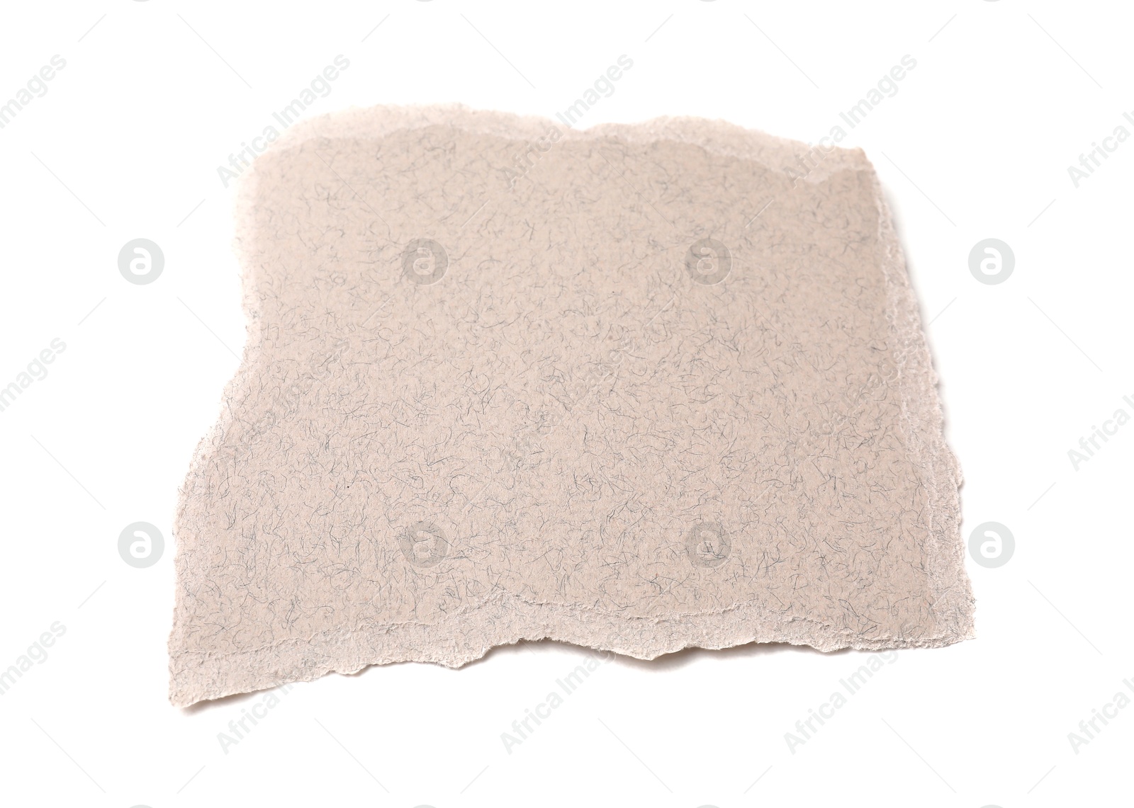 Photo of One old paper sheet isolated on white