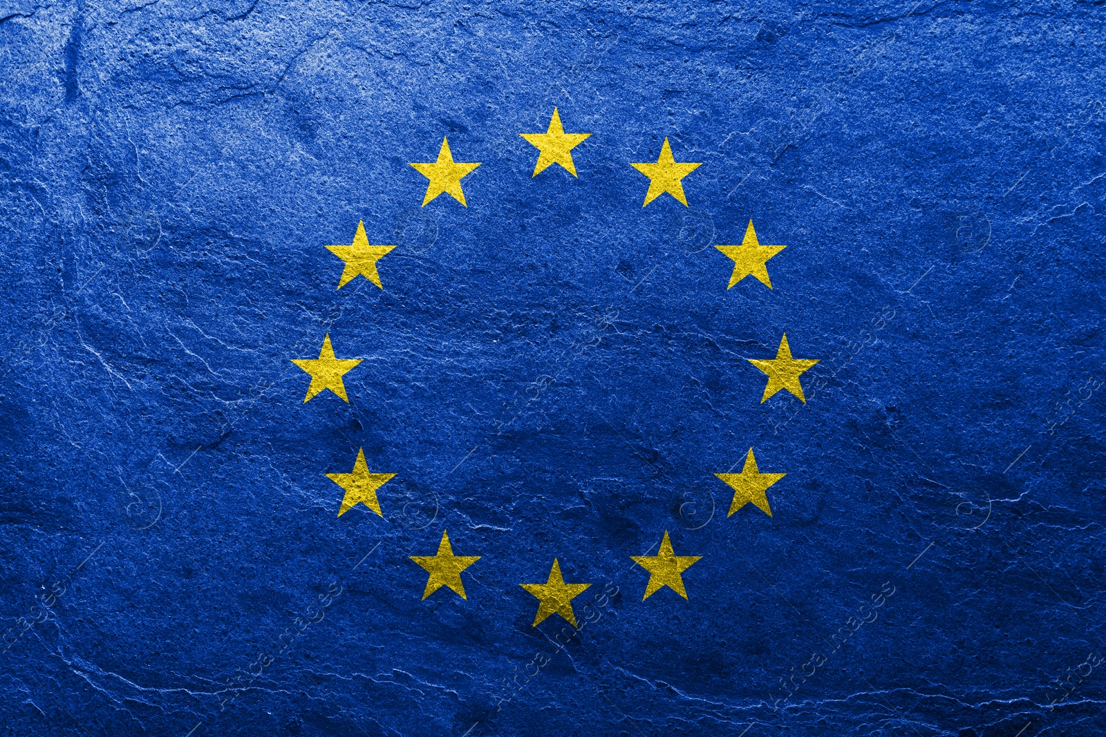 Image of Flag of European Union on textured surface