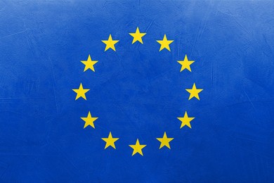 Image of Flag of European Union on textured surface