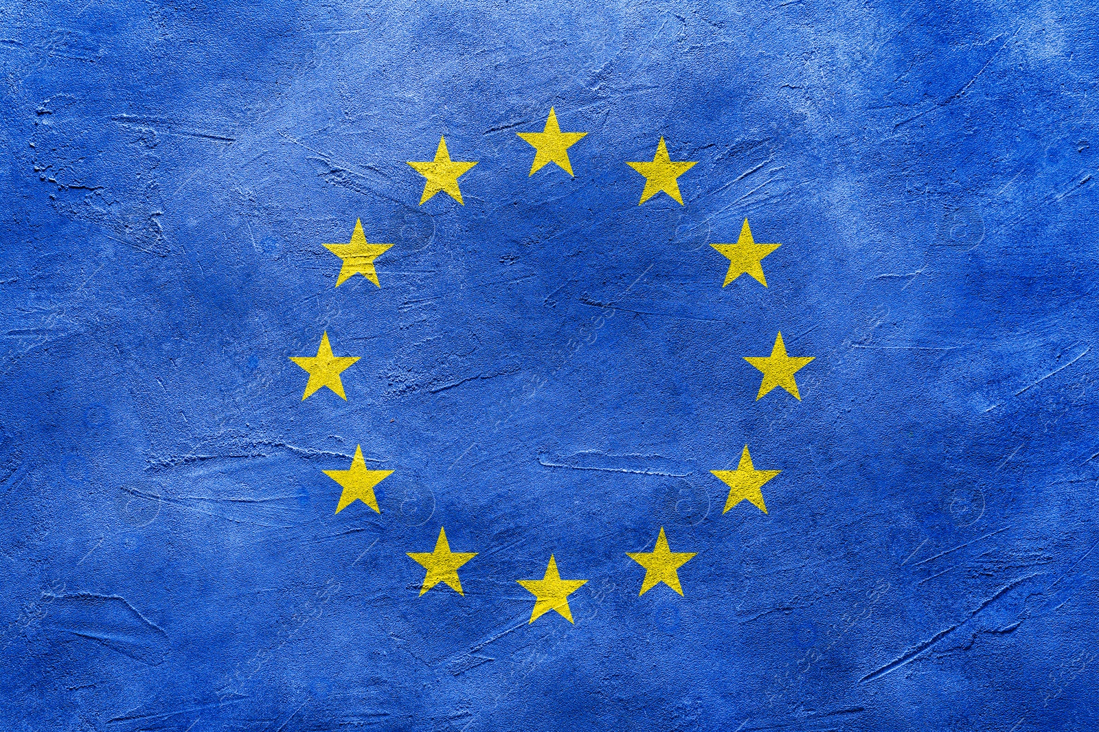 Image of Flag of European Union on textured surface