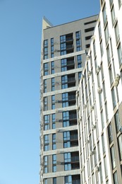 Exterior of modern building against blue sky