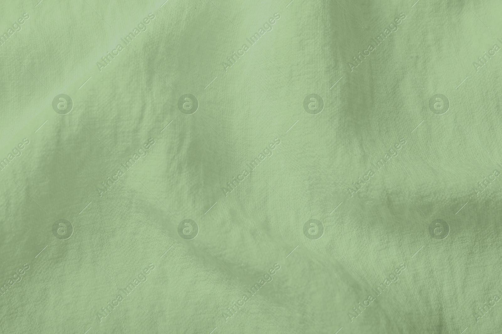 Image of Sage color fabric as background, top view