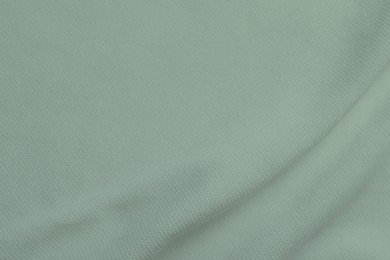 Image of Sage color fabric as background, top view