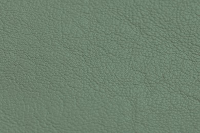 Image of Sage color leather as background, top view