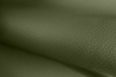 Image of Sage color leather as background, closeup view