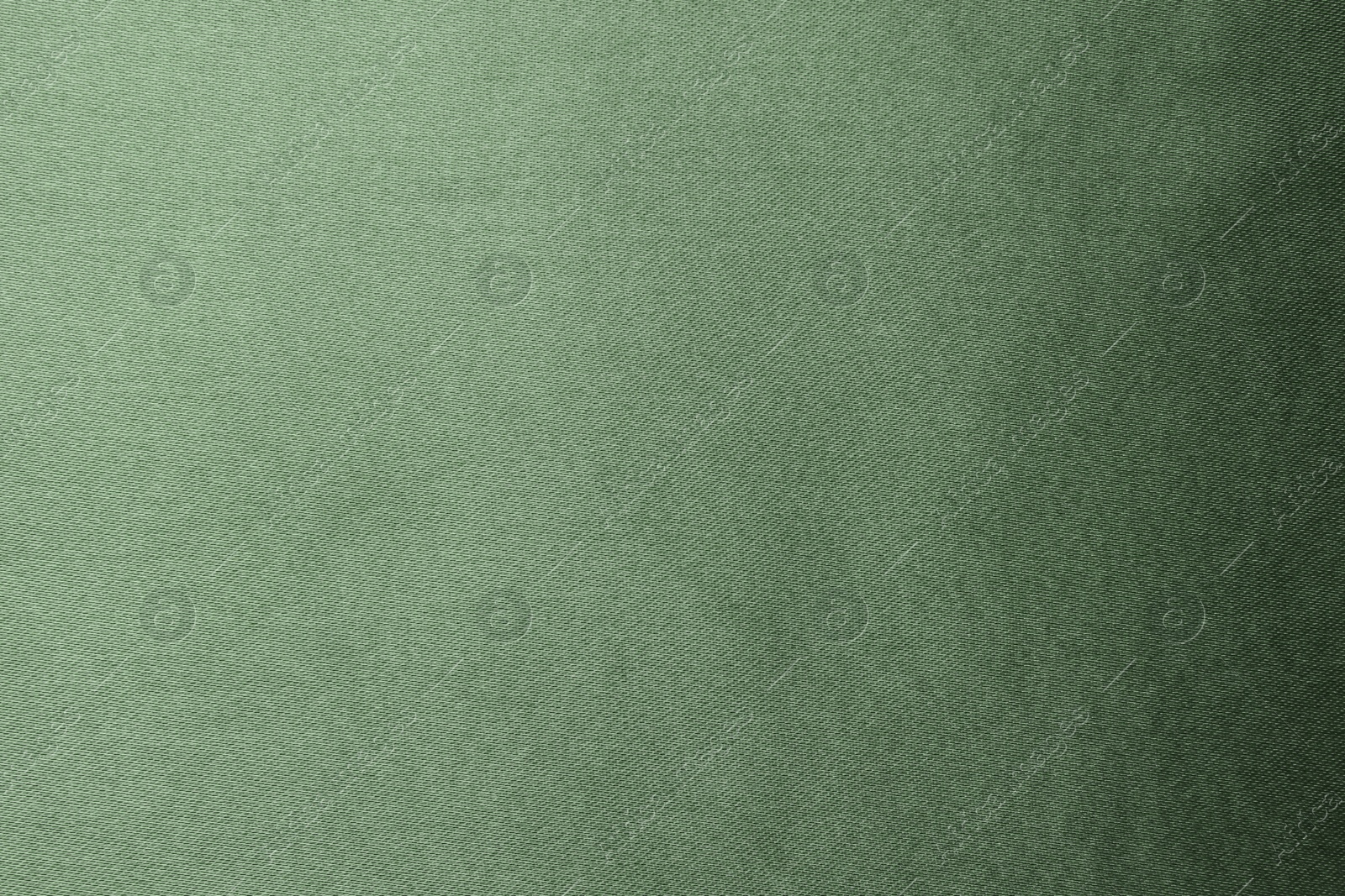 Image of Sage color silk fabric as background, top view