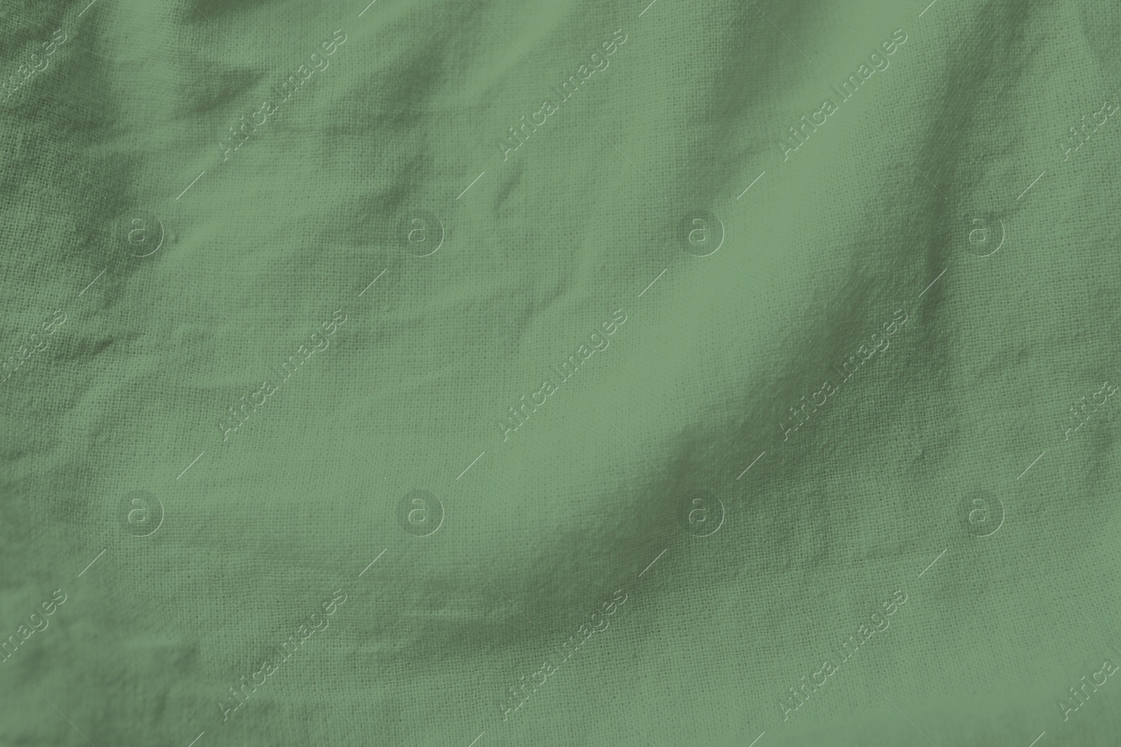 Image of Sage color fabric as background, top view