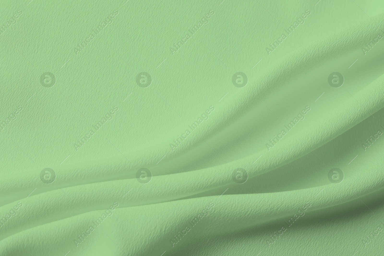 Image of Sage color fabric as background, top view