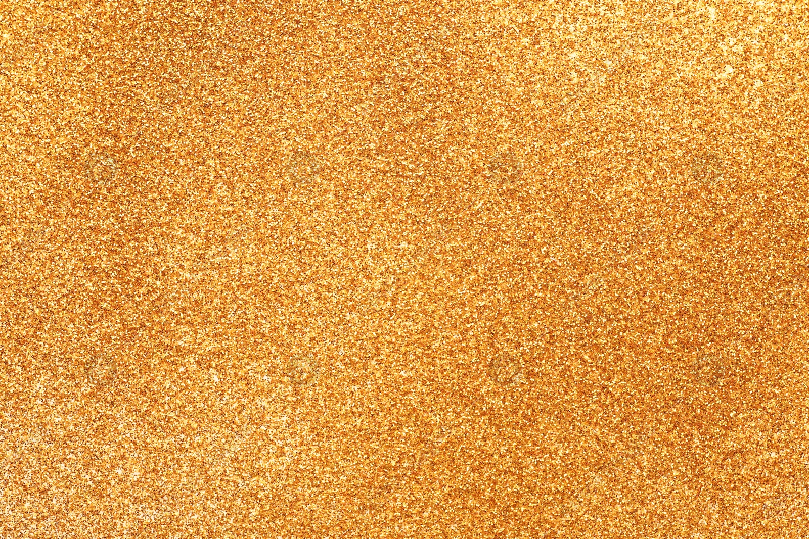 Photo of Shiny golden glitter as background, top view