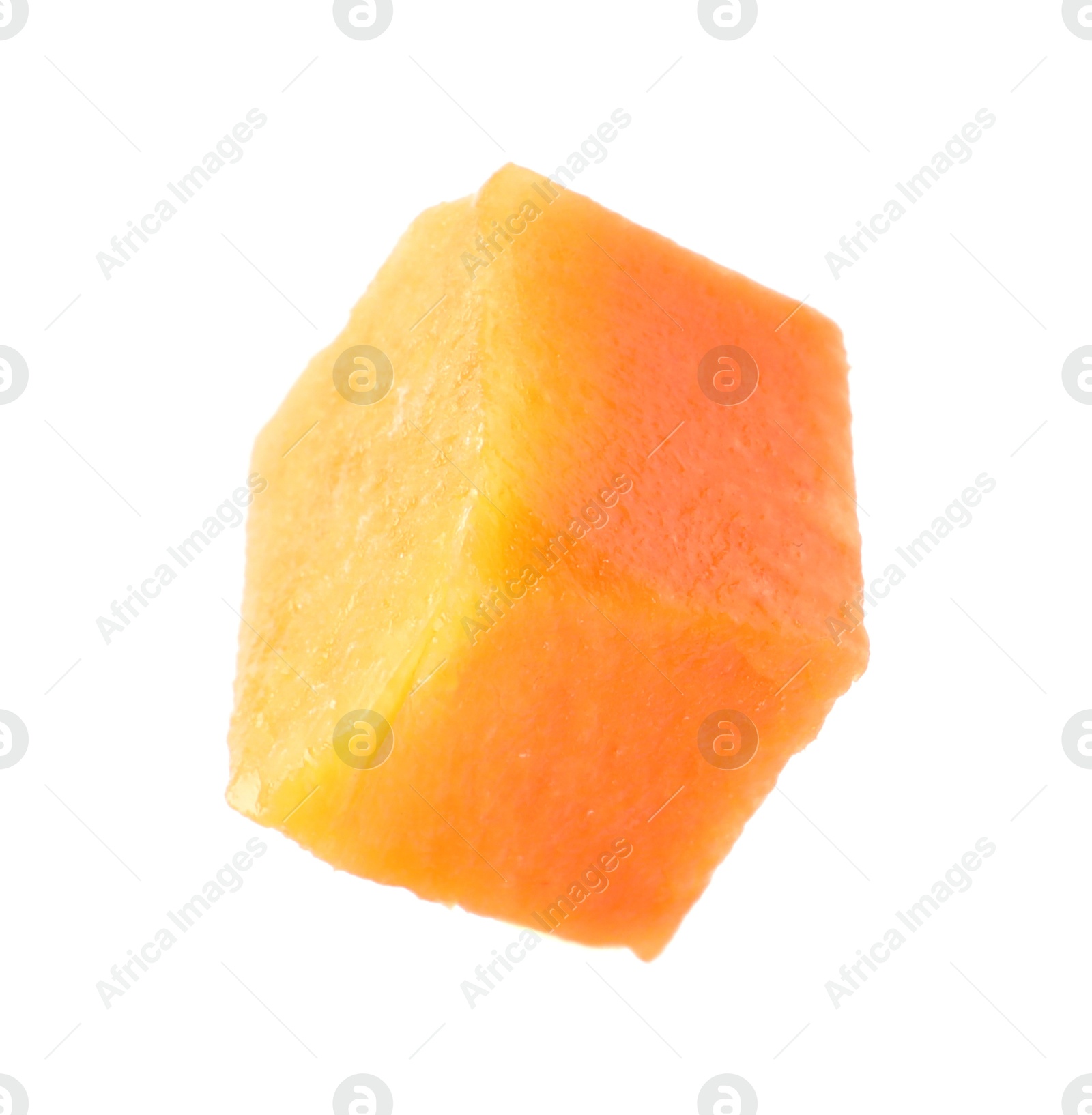 Photo of Piece of fresh ripe carrot isolated on white