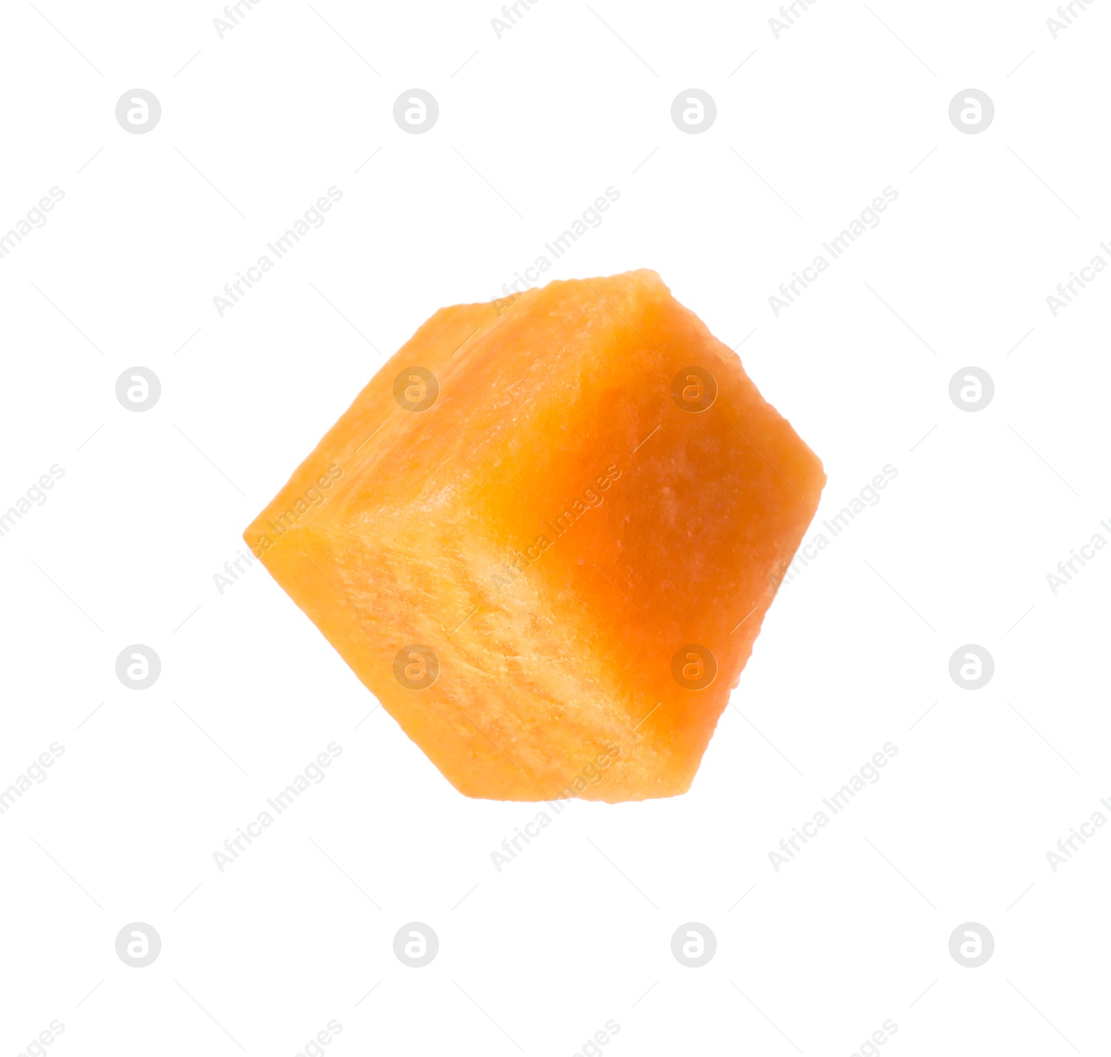 Photo of Piece of fresh ripe carrot isolated on white