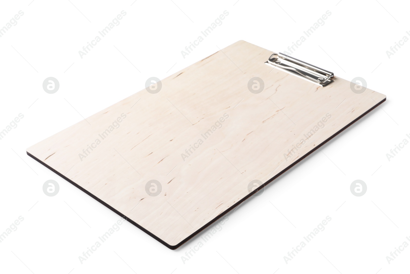 Photo of One new empty clipboard isolated on white